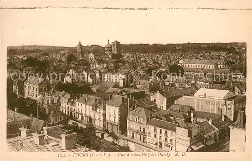 AK / Ansichtskarte Tours_Indre et Loire Vue densemble cote Ouest Tours Indre et Loire