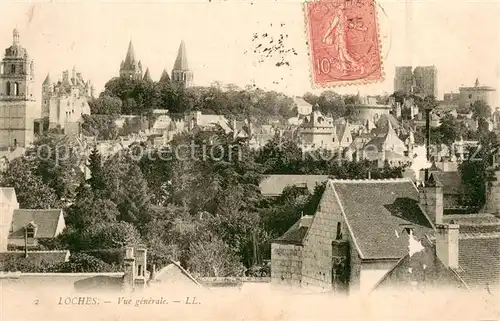 AK / Ansichtskarte Loches_Indre_et_Loire Vue generale Loches_Indre_et_Loire