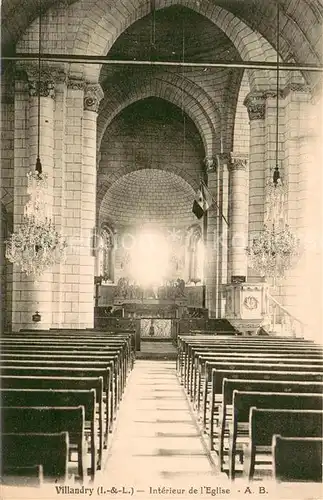 AK / Ansichtskarte Villandry Interieur de l Eglise Villandry