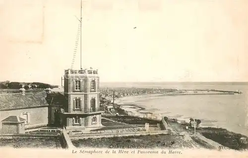 AK / Ansichtskarte Sainte Adresse Le Semaphore de la Heve et Panorama du Havre Sainte Adresse