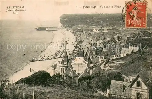 AK / Ansichtskarte Fecamp Vue sur la Plage Fecamp