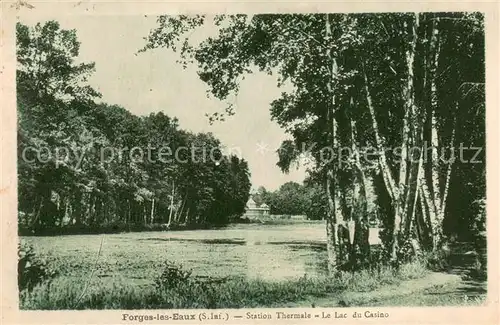 AK / Ansichtskarte Forges les Eaux Station Thermale Le Lac du Casino Forges les Eaux