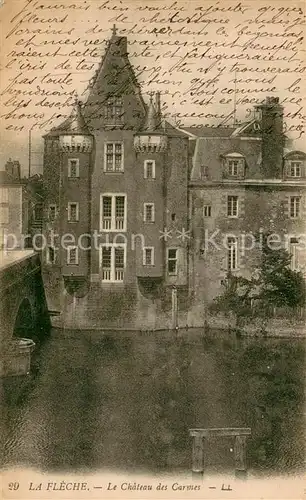 AK / Ansichtskarte La_Fleche Le Chateau des Carmes La_Fleche