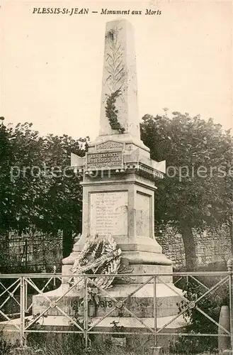 AK / Ansichtskarte Plessis Saint Jean Monument aux Morts Kriegerdenkmal Plessis Saint Jean
