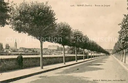 AK / Ansichtskarte Sable sur Sarthe Route de Juigne Sable sur Sarthe