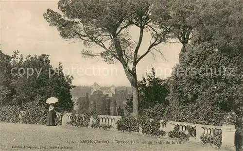 AK / Ansichtskarte Sable sur Sarthe Terrasse italienne du jardin de la ville Sable sur Sarthe