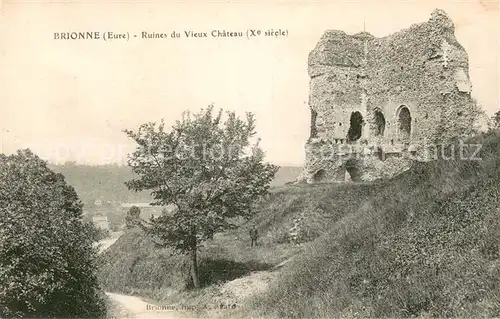 AK / Ansichtskarte Brionne Ruines du vieux chateau Xe siecle Brionne