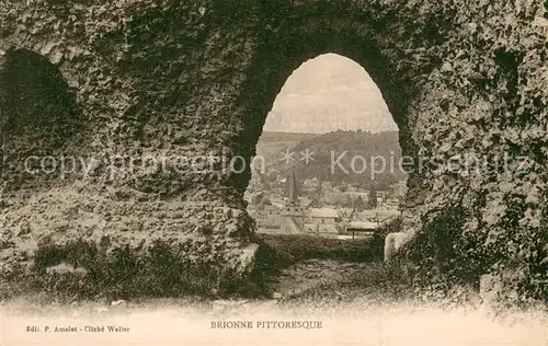 AK / Ansichtskarte Brionne Vue des ruines du vieux chateau Xe siecle Brionne