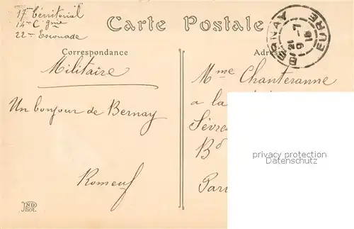 AK / Ansichtskarte Bernay Panorama Bernay