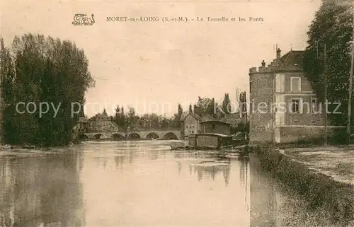 AK / Ansichtskarte Moret sur Loing La Tourelle et les ponts Moret sur Loing