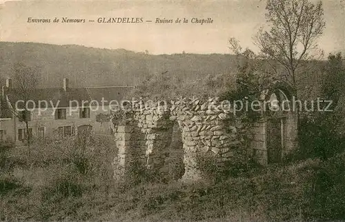 AK / Ansichtskarte Glandelles Ruines de la chapelle 