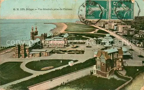 AK / Ansichtskarte Dieppe_76 Vue generale prise du Chateau 