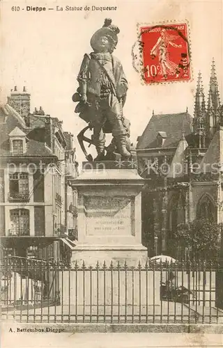 AK / Ansichtskarte Dieppe_76 La Statue de Duquesne 