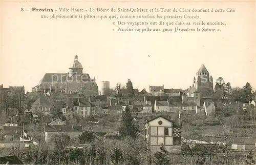 AK / Ansichtskarte Provins Ville Haute Le Dome de Saint Quiriace et la Tour de Cesar  Provins