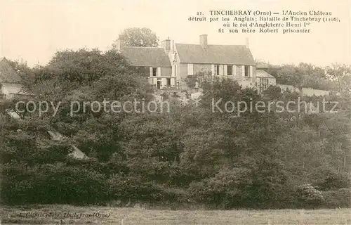 AK / Ansichtskarte Tinchebray Ancien Chateau detruit par les Anglais Tinchebray