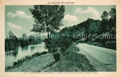 AK / Ansichtskarte Caumont sur Orne Route de Thury Harcourt a Saint Remy Caumont sur Orne
