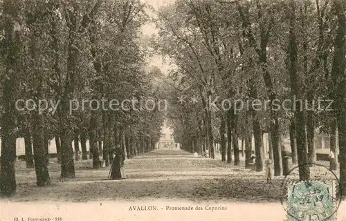 AK / Ansichtskarte Avallon Promenade des Capucins Avallon