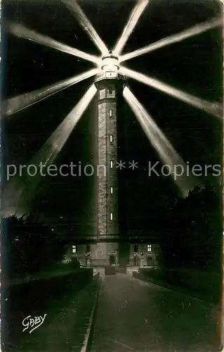 AK / Ansichtskarte Ile_de_Re Leuchtturm in der Nacht Ile_de_Re