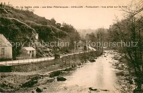 AK / Ansichtskarte Avallon Pontaubert Vue prise sur le Pont Avallon