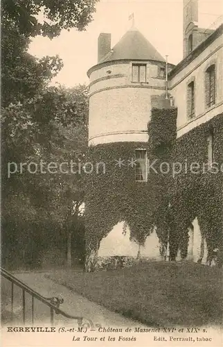 AK / Ansichtskarte Egreville Chateau de Massenet La Tour et les Fosses Egreville