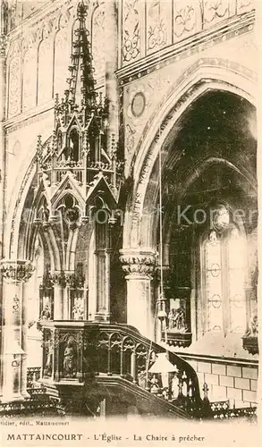 AK / Ansichtskarte Mattaincourt Eglise La Chaire a precher Mattaincourt