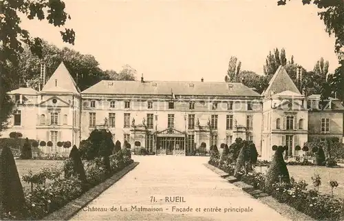 AK / Ansichtskarte Rueil la Gadeliere Chateau de La Malmaison Facade et entree principale Rueil la Gadeliere
