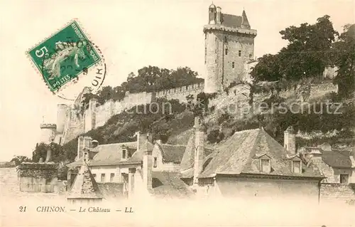 AK / Ansichtskarte Chinon_Indre_et_Loire Le Chateau Chinon_Indre_et_Loire