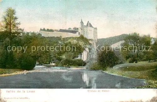 AK / Ansichtskarte Lesse_Moselle Vallee de la Lesse Chateau de Walzin Lesse_Moselle