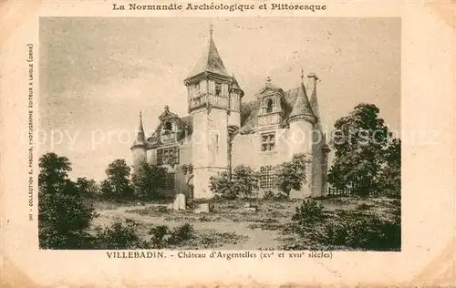 AK / Ansichtskarte Villebadin Chateau d Argentelles Villebadin
