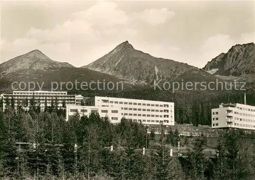 AK / Ansichtskarte Vysoke_Tatry Vysne Hagy Liecebnyustav Tupa Koncista Stalinov stit Vysoke Tatry
