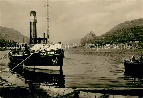 AK / Ansichtskarte Usti_nad_Labem Pohled na Labe u Strekova Usti_nad_Labem
