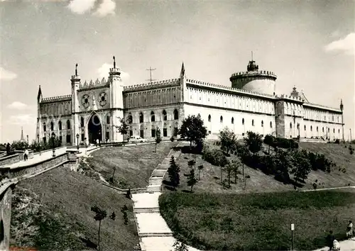 AK / Ansichtskarte Lublin Zamek w przebudowany w stylu neogotyckim obecnie Muzeum Lublin