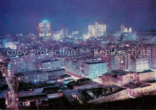AK / Ansichtskarte Habana_Havana Vista nocturna de la Habana Habana Havana