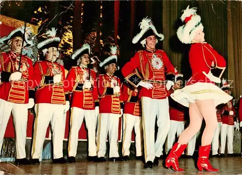 AK / Ansichtskarte Duesseldorf Karneval Prinzengarde Rot Weiss Duesseldorf