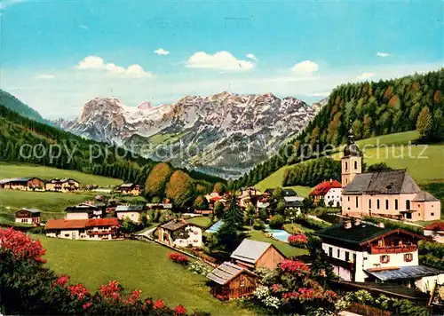 AK / Ansichtskarte Ramsau_Berchtesgaden Panorama mit Reiteralpe Ramsau Berchtesgaden