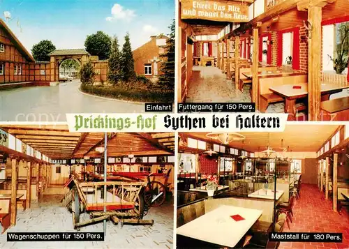 AK / Ansichtskarte Sythen Prickings Hof Einfahrt Futtergang Wagenschuppen Maststall Sythen