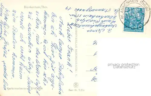 AK / Ansichtskarte Blankenhain_Thueringen Waldbad Promenade am Voigtplatz Blick zum Markt Haus der Schaffenden Blankenhain_Thueringen