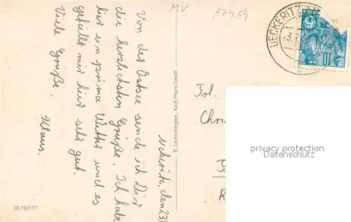 AK / Ansichtskarte ueckeritz_Usedom Strandklause Fischerhuette Ostseebad ueckeritz Usedom