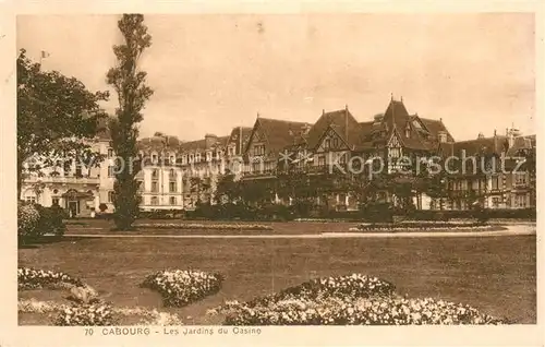 AK / Ansichtskarte Cabourg Les jardins du casino Cabourg