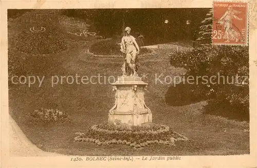 AK / Ansichtskarte Bolbec Statue Monument au jardin public Bolbec