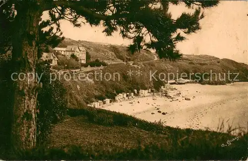 AK / Ansichtskarte Carteret_Manche Vue panoramique sur la plage vue du cap Carteret Manche