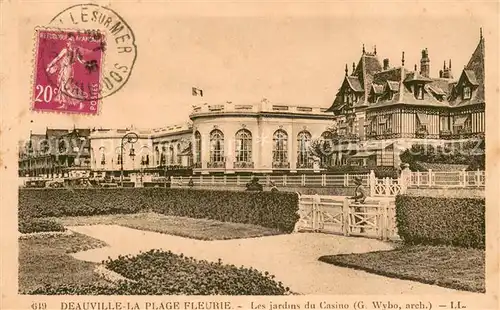 AK / Ansichtskarte Deauville sur Mer Les jardins du casino 