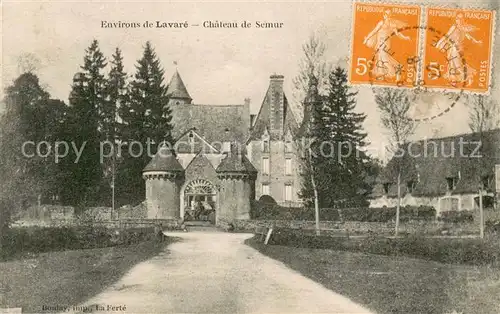 AK / Ansichtskarte Lavare Chateau de Semur Schloss Lavare