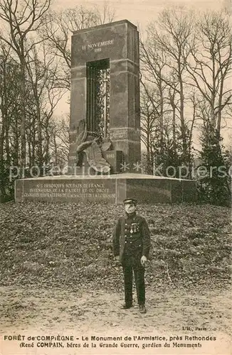AK / Ansichtskarte Foret_de_Compiegne Monument de l Armistice pres Rethondes Foret_de_Compiegne