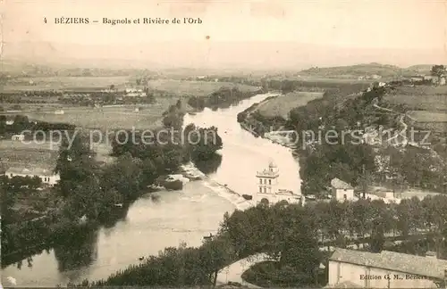 AK / Ansichtskarte Beziers Bagnols et Riviere de l Orb Beziers