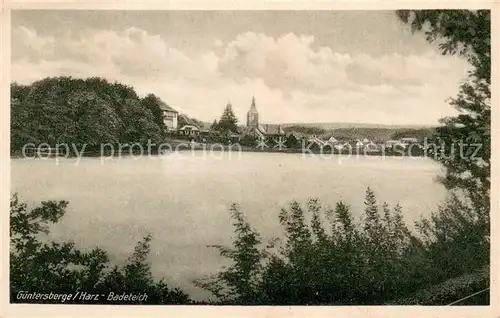 AK / Ansichtskarte Guentersberge Badeteich Guentersberge