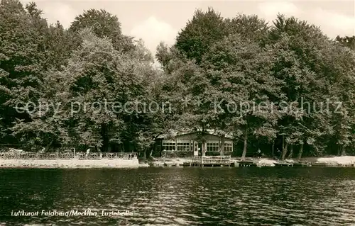 AK / Ansichtskarte Feldberg_Mecklenburg Luzinhalle Luftkurort Feldberger Seenlandschaft Feldberg_Mecklenburg