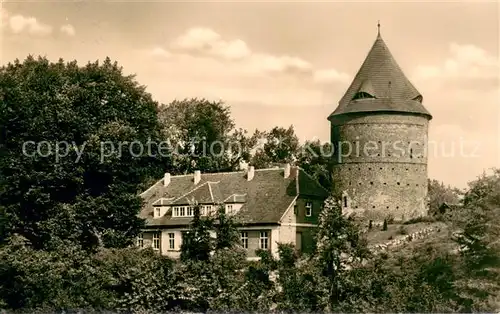 AK / Ansichtskarte Plau_See Burgturm Plau_See