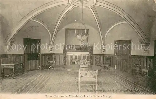 AK / Ansichtskarte Montmort Lucy Chateau Salle a Manger Montmort Lucy