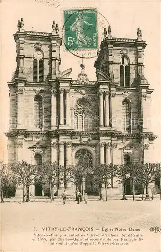 AK / Ansichtskarte Vitry le Francois Eglise Notre Dame Vitry le Francois